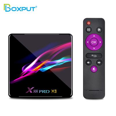 China Pro X3 Amlogic S905X3cx921 video H.265 set top box BOXPUT X88 firmware box tv rk3188iptv m3u suscripcion spanish android xxx for sale