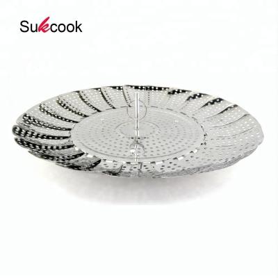 China Useful High Quality Easy Kitchen Operation Food Steamer Stainless Steel Food Basket for sale