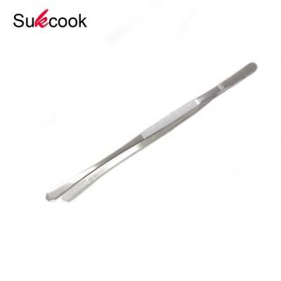 China Sustainable Hot Sales Kitchen Tools Stainless Steel Food Tongs Chef Tweezers for sale