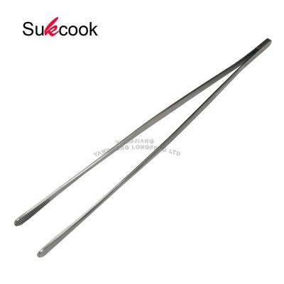 China Sustainable Hot Sales Kitchen Tools Stainless Steel Food Planting Chef Tweezers for sale