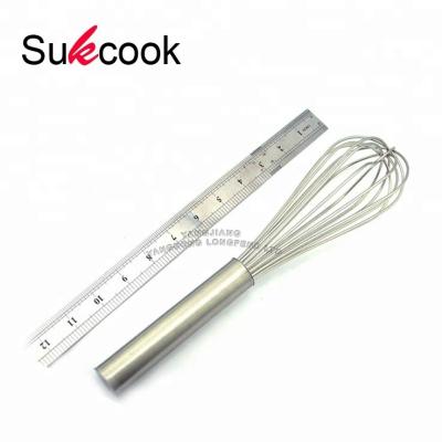 China Amazon Viable Hot Selling Cooking Tool 12 Inch Stainless Steel Egg Beater for sale