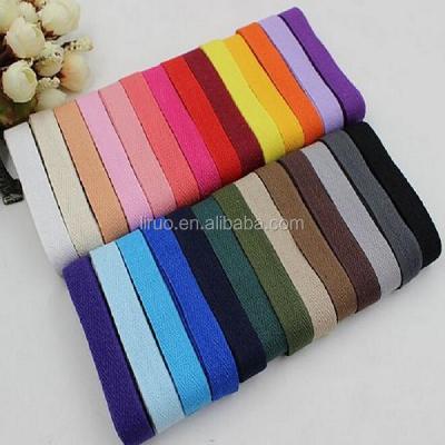 China Sustainable Colored Twill Cotton Tape for sale