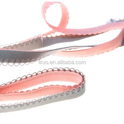 China Sustainable Colored Bra Strap Elastic 15mm for sale