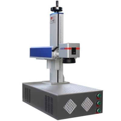 China Lichtgewicht 20w 30w 50w staal metaal plastic lasermarkeringsmachine met Max Raycus vezel Te koop