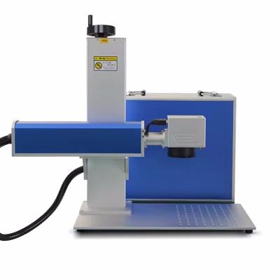 China 20w 30w 50w Fiber Machine Mini Portable Fiber Laser Marking Machine with Color Marking for sale