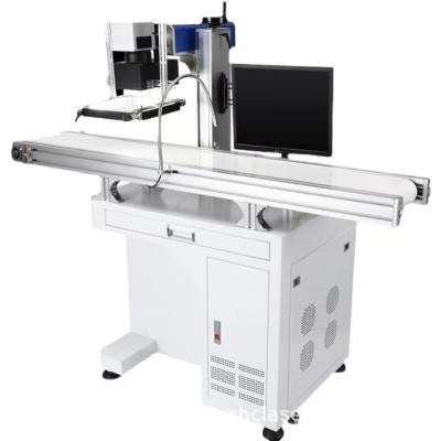 China Restaurant Menu Air-cooled 20W 30W 50W Fiber Laser Marking Machine with CCD Camera for sale