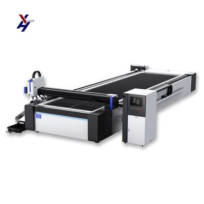 China Thick Sheet Steel Fiber Laser Cutting Machine with Exchange Table and Double Platform for sale