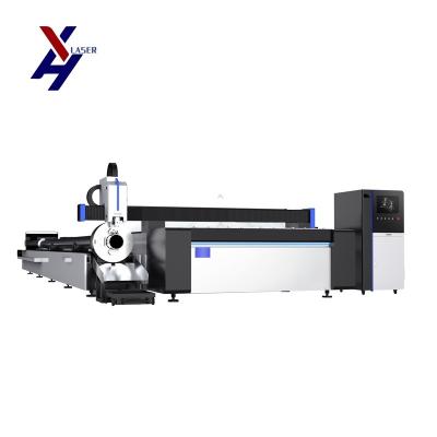 China 6000w Metal Sheet and Tube Fiber Laser Cutting Machine with Raytools Cutting Head for sale