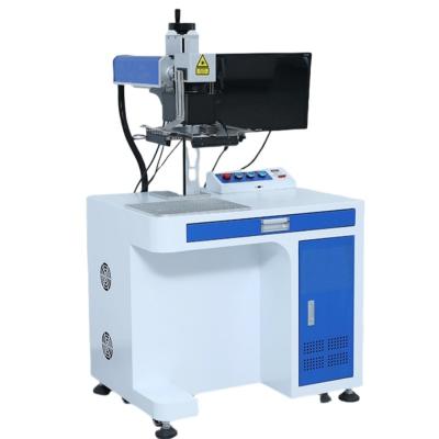 China Marking Logo Metal Non Metal Laser Marking Machine with Camera CCD Visual Positioning for sale