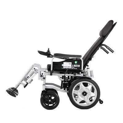 China Cheap Portable Folding Electric Wheelchair Carbon Steel Frame Electric Wheelchair Power Disabled Wheelchair Adjust Backrest/pedal-BZ-6403 for sale