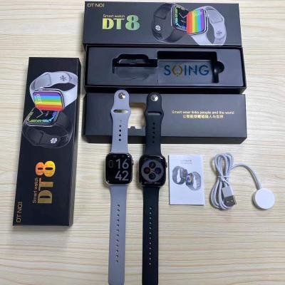 China DT8 Touch Screen Smart Watch Wearable Devices BT Talking Face Watch 8 Series 8 Inches DIY New 1.95 - New High-definition Large Screen for sale