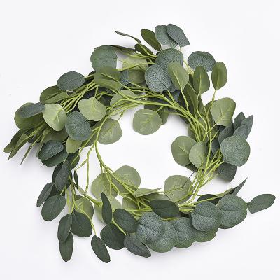 China Events Decoration Wholesale Decoration Rattan Artificial Eucalyptus Leaves Artificial Willow Eucalyptus Flower Leaves for sale