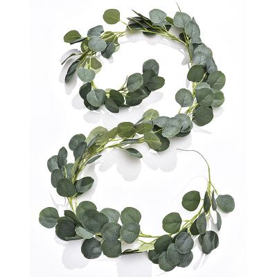 China Events Decoration Factory Price Flower Roses Flower Leaf Head Artificial Flower Garland Twine Twine For Wedding Party for sale