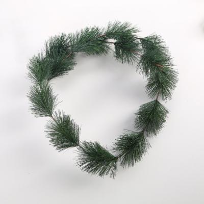 China Artificial Pine Needles Simulation Decoration Christmas Branch Events Decoration Pine Green Plants For Christmas Tree Decoration for sale