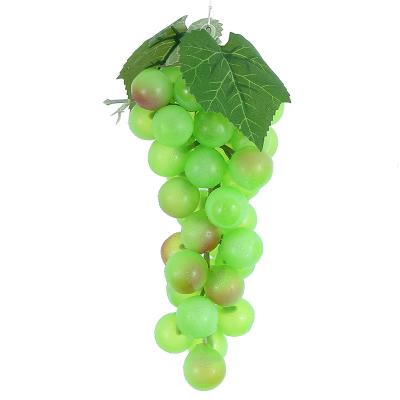 China Indoor Event Decoration Fake 60pcs Grape Large Group Realistic Wholesale Artificial Fruit Decorative Grapes for sale