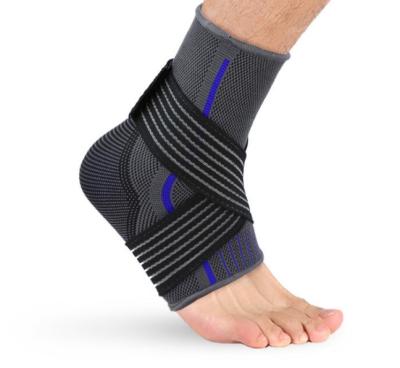 China Sports Neoprene Ankle Brace Fitness Ankle Brace Twist Link Brace Breathable Basketball Ankle Brace With Adjustable Straps for sale