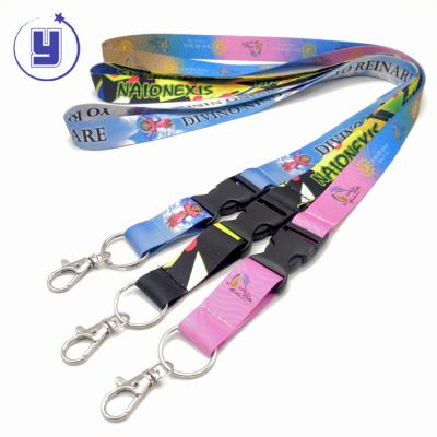 China Customized Dye Sublimation Polyester Nickel Free Lanyard Wholesale Key Chain for sale