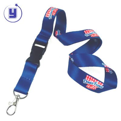 China Custom High Quality Nickel Free Sublimation Printing Polyester ID Card Holder Neck Lanyard for sale