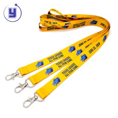 China Nickel Free Sliver Polyester Dye Sublimation Lanyards With Custom Logo for sale