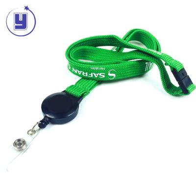 China Wholesale Cheap Fashion Badge Reel Name Badge Holder ID Card Tube Retractable Lanyard Printed Logo Nickel Free for sale