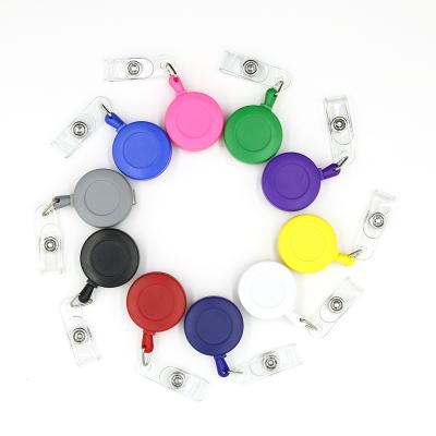 China ID card badge holding reel wholesale stretchable badge reel, yo-yo id card holder for sale