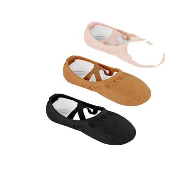 China OEM Tailor Canvas Ballet Shoes Dancing Shoes For Women DS001 for sale