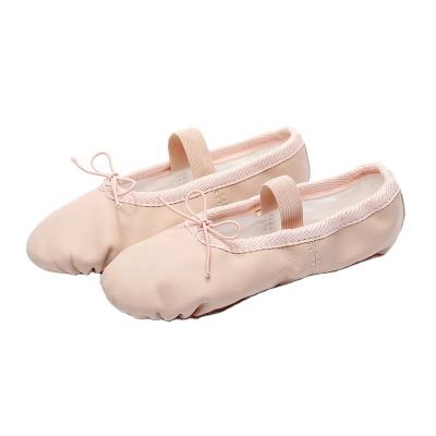 China Girls Kids Pointe Shoes Dance Slippers High Quality Belle Ballerina Practice Shoe For Ballet Dancer Professional Shoe DS005 PU for sale