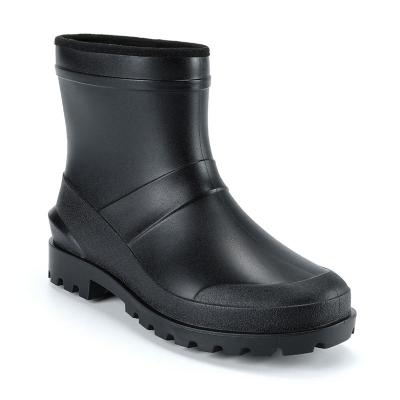 China Wholesale Anti-skid PVC Wellington Boot Ankle Waterproof Rain Boots Stick On Boots For Men for sale