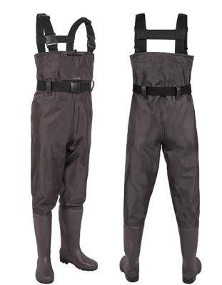 China Wading Pants Waterproof Durable Fishing Pants With Waterproof Boots Outdoor Hunting Pants for sale