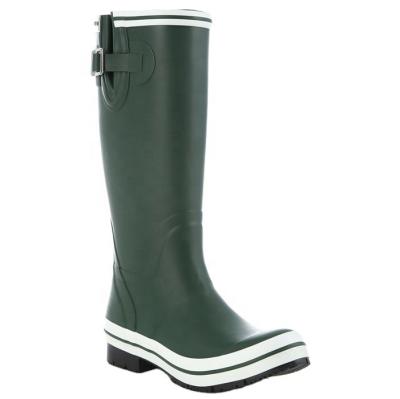 China Fashion trend high quality custom color rubber women long raining boots for waterproof rubber boots for sale