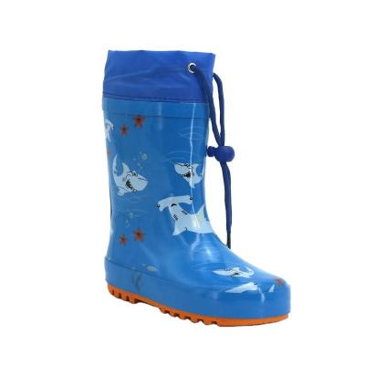 China Hot Selling Fashion Trend Kids Animals Pattern Children's Wellington Boots Waterproof Custom Rain Wellington Boots Kids Rubber Boots Inserts Kids for sale