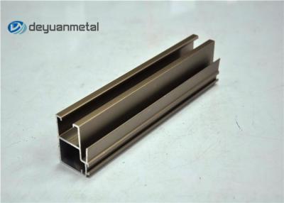 China Champagne Anodized Aluminium Shopfront Profiles , Aluminum Extrusions Stock Shapes for sale