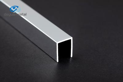 China 6063 Aluminum U Profiles , Electrophoresis U Shape Aluminum Extrusion for sale