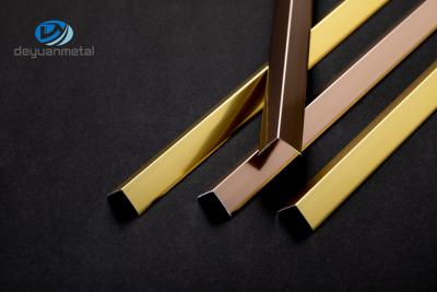 China Trim Angle L Type Aluminium Profile 0.8-1.5mm Thickness T5 T6 gold color for sale