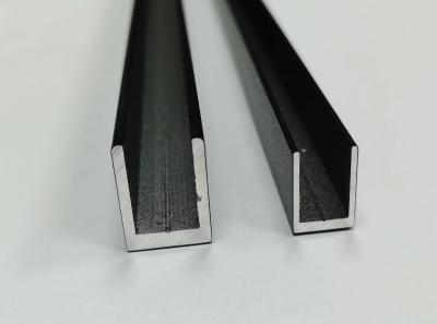 China SGS Certified Customized Width Aluminium U Profile Glass Holder for sale