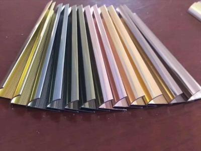 中国 2.5m Alloy 6463 Aluminum Floor Trim Profiles U Channel 販売のため