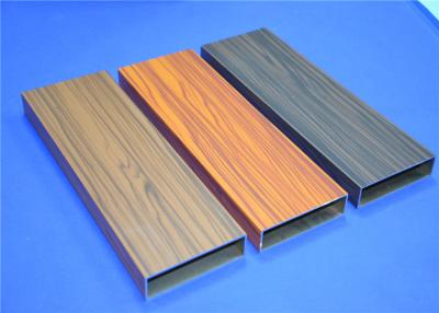 China 60 - 80U Wood Grain Aluminium Profile , Aluminum Window And Door Frame Profile for sale