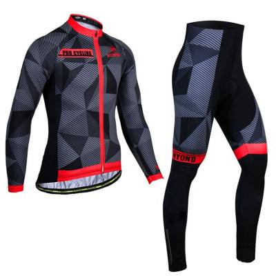 China Breathable Jacket Winter Jersey Long Sleeve Men Reflective Thermal Fleece Mtb Bike Clothes Suit Mountain Bicycle Cycling Clothing for sale