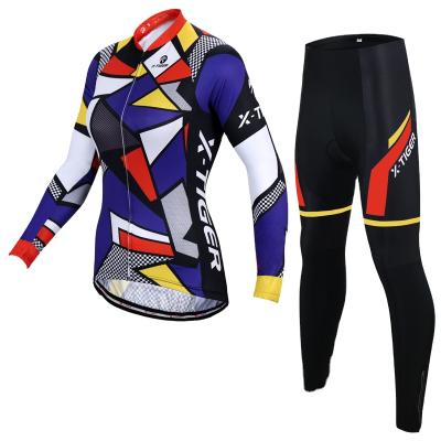 China Breathable Women Long Sleeves Pro Bib Cycling Pants And Shockproof Mtb Tank Top Cycling Tank Top Racing Cycling Tank Top Set for sale