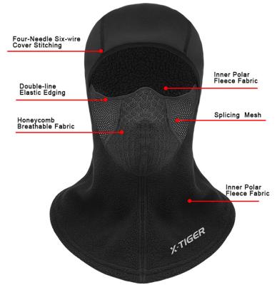 China Custom Comfortable Unisex Cover Ski Mask One Hole Balaclava Full Face Mask Logo Winter Plain Earflap Hat From Factory Windproof for sale