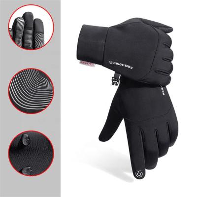 China 2020 Unisex Hot Selling Unisex Winter Amazon Touch Screen Full Finger Gloves Black Recycling Gloves Men Woman for sale