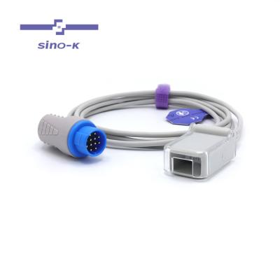 China Biolight Adapts Spo2 Cable Compatible Reusable Spo2 Adapter Cable 12 Pins for sale