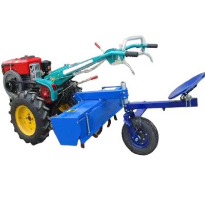 China Home Use Small Furrow Plow 8 HP Diesel Engine Dual Function Diesel Rotary Cultivator for sale