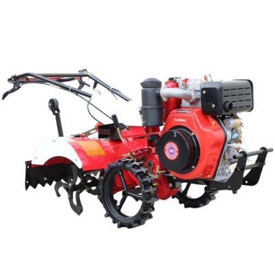 China Farms 8 HP Agricultural Hand Push Micro Plow Water Cooled Scarifying Plow Cultivator for sale