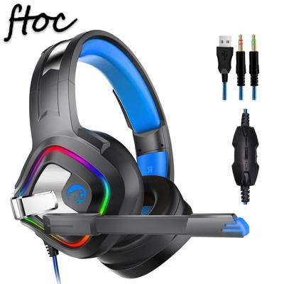 China Headband Stereo 3.5mm Jack Game Headphone Wired Surround Gaming Headphones 7.1 For PS4 / Computer / Xbox One for sale