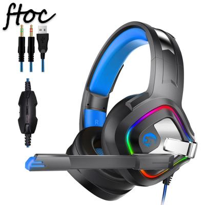 China Headband Wired Noise Canceling Gaming Earphone 4D Stereo Gamer Headset Wire Earbuds Sound Gaming Headphones 7.1 For PC PS4 Xbox for sale