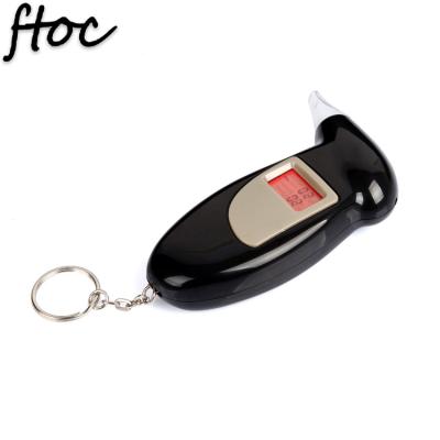 China Digital Alcohol Breath Tester Classic Keychain Personal Digital Breathalyzer Manual Testing Alcohol Testers for sale