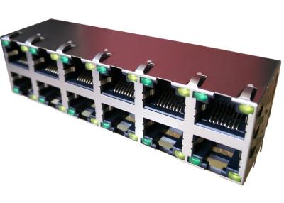Китай C850-2G6R-54 штабелировало 2x6 перст EMI Conn Magjack 12Port защищаемый Основанием-T 1000 продается