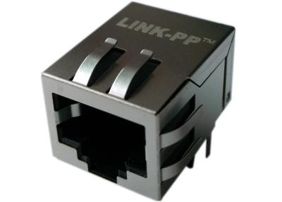 China Conector de ángulo recto integrado del PWB del conector ARJ11B-MASCC-MU2 del Magnetics Rj45 en venta