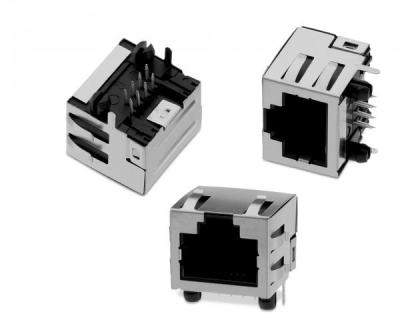 China Shielded Right Angle RJ45 Telephone Modular Jack Metal SY013-8-1 RJ45 Short Body for sale